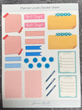 Handmade Vinyl Planner Lovers Sticker Sheet